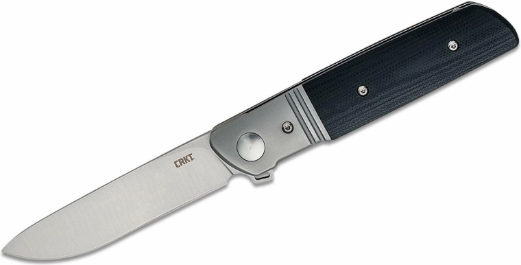 CRKT Bamboozled fekete zsebkés segédnyitással, D2, G10