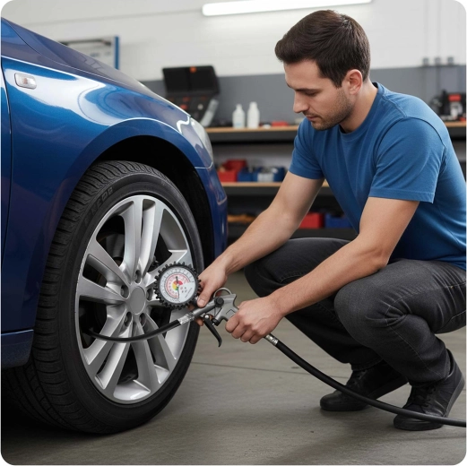 Precíz felfújás manométerrel