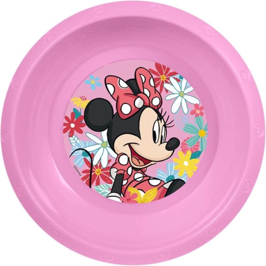 Minnie mintás műanyag tál 16,5 cm
