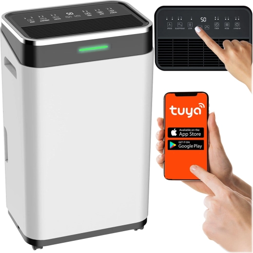 Kompresszoros páramentesítő 25 l/24 h Wi‑Fi-vel Berdsen BD‑533 fehér