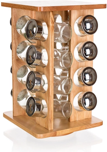 Elegáns fa, üveg és fém kombinációja