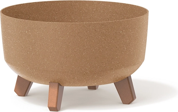 Gracia Low Eco Wood virágtartó 28,5 cm – naturo természetes