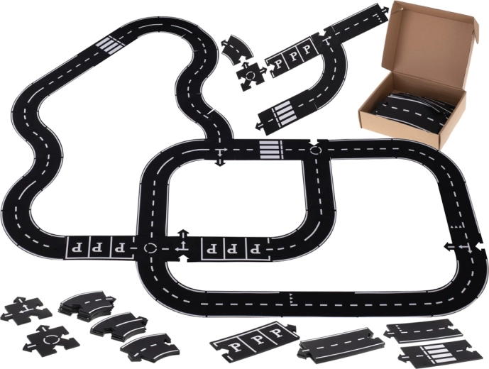 Kreatív puzzle készlet út 40 db