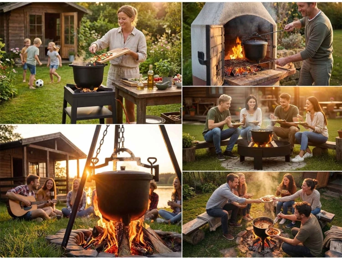 Háromféle használat: letenni, felakasztani, gáztűzhelyen főzni