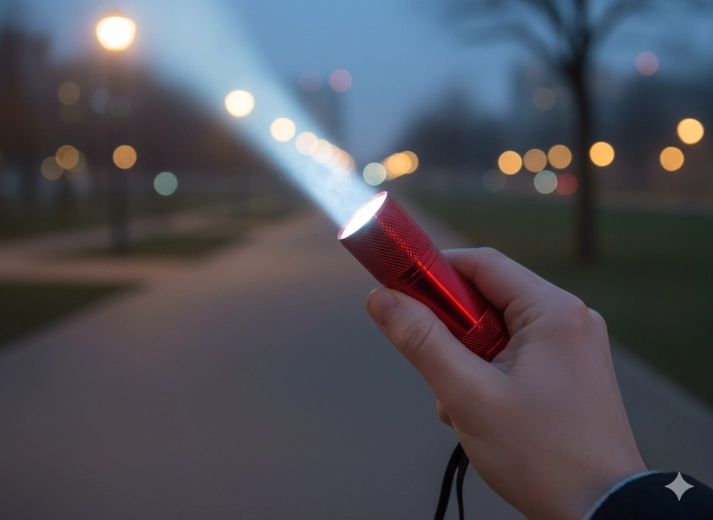 Erős fény 9 LED diódából