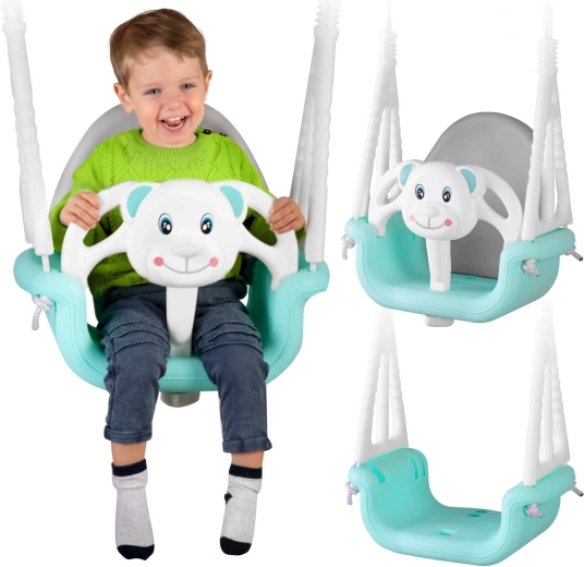 Ricokids vödörhintája Maci 3 az 1-ben, türkiz