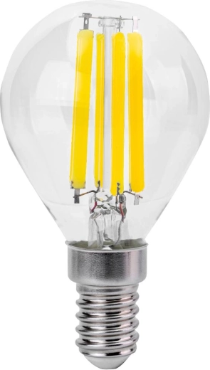 Retlux G45 E14 4 W-os meleg fehér LED filament izzó
