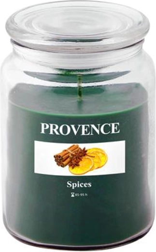 Illatgyertya üvegben PROVENCE fűszer 95 óra