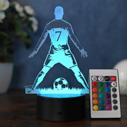 Lenyűgöző 3D futballistaeffektus