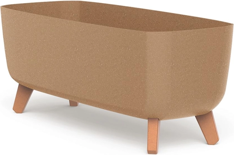 Gracia Case Eco Wood 58 cm lábakon álló virágláda – önöntözős, naturo