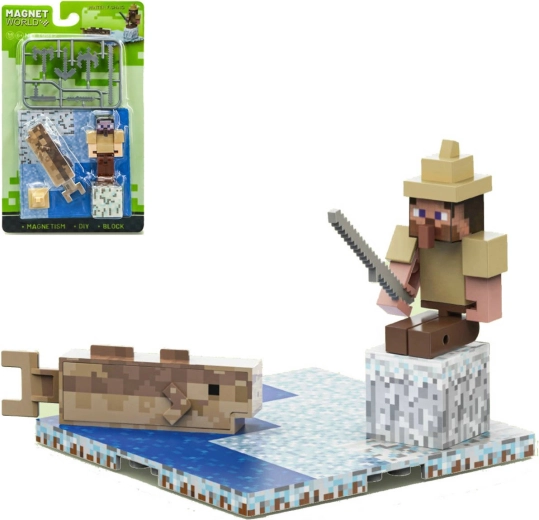 Magnet World 3D mágneses építőjáték – Halász és hal