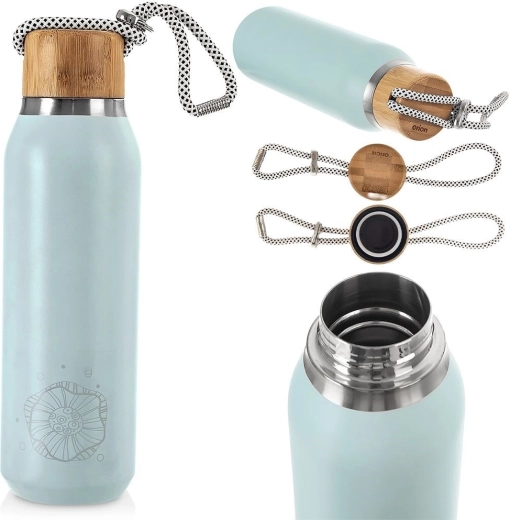 Bambusz kupak zsinórral és megbízható tömítéssel