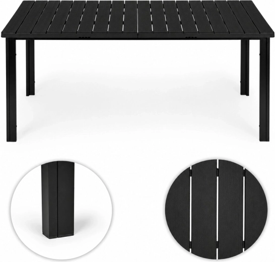 Tartós HDPE asztallap vízelvezetéssel