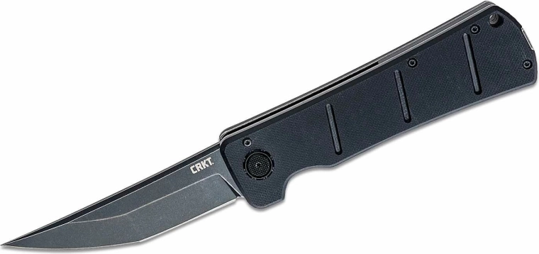 CRKT Inazuma No Ken – taktikai zsebkés, Black Stonewash, fekete G10
