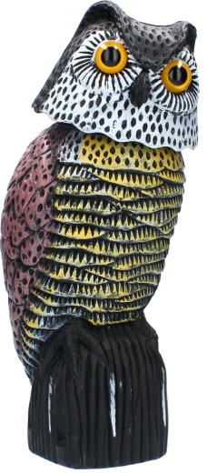 Madarak elriasztója – mozgó fejű bagoly 20 × 16 × 38 cm