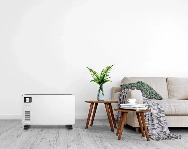 Gyors felfűtés a legfeljebb 2300 W-os teljesítménynek és a ventilátornak köszönhetően