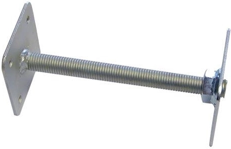 Állítható oszloptalp 110 × 110 mm, magasság 330 mm, M24 menetes szárhoz