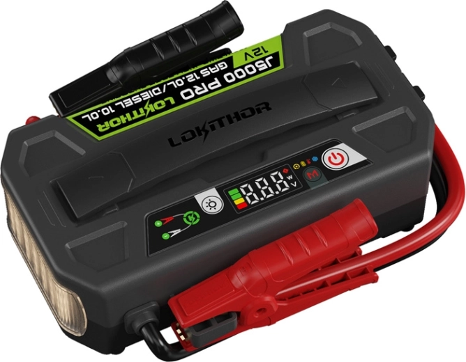 Lokithor J5000 Pro indító booster 5000 A (LiFePO4, 99,84 Wh)