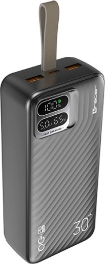 TRACER BLAZE 30000 mAh 65 W powerbank, fekete