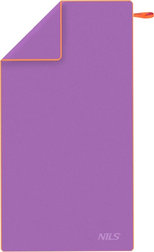 NILS mikroszálas, gyorsan száradó törölköző, lila–narancssárga