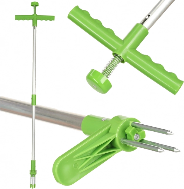 Teleszkópos gyomkiszedő 3 tüskével, 93 cm