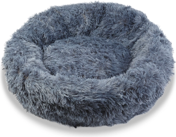 Kerek kutyafekhely, L méret, 70 cm, szürke