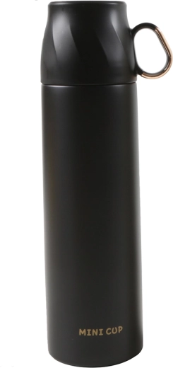 Altom Design termosz csészefedéllel 500 ml, fekete arany részletekkel