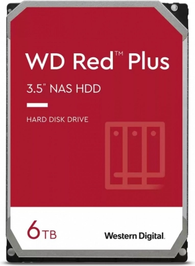 WD Red Plus 6TB Merevlemez 3,5"