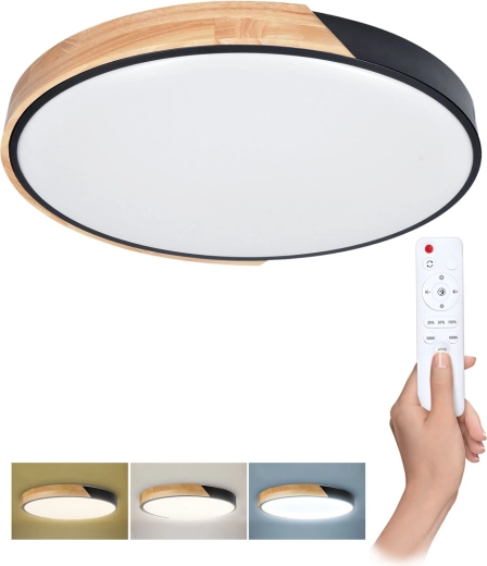 Solight Polia LED mennyezeti/fali lámpa távirányítóval 46 W 3220 lm 40 cm dimmelhető CCT