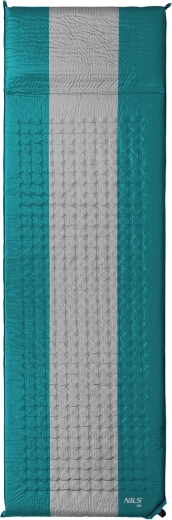 Önfelfújó matrac párnával NILS Camp zöld