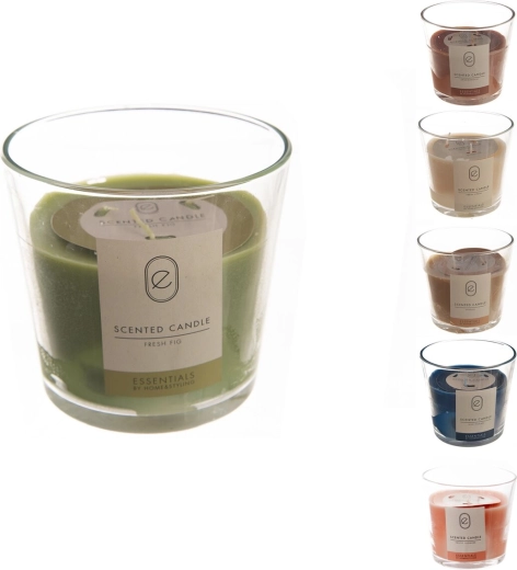 Illatos gyertya üvegben 550 g – 6 változat mix