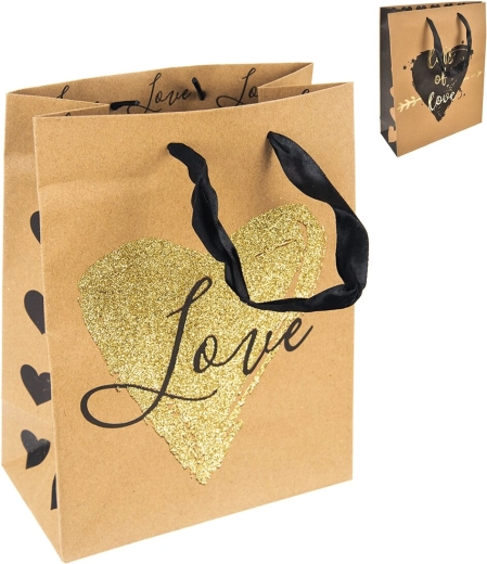 Ajándéktáska Love 26 × 10 × 32 cm (3 változat vegyesen)