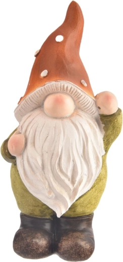 Zöld kerámia törpe 19 cm