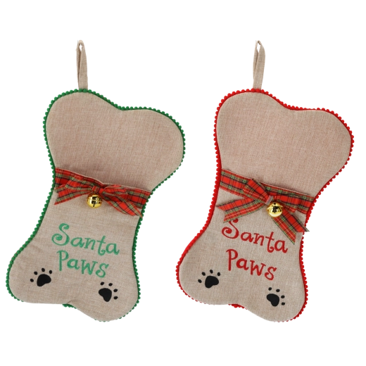 Karácsonyi kisállat-dísz csont alakban, akasztóval 24 × 41 cm