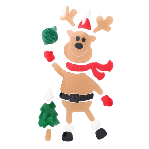 Varázslatos rénszarvas és ünnepi motívumok