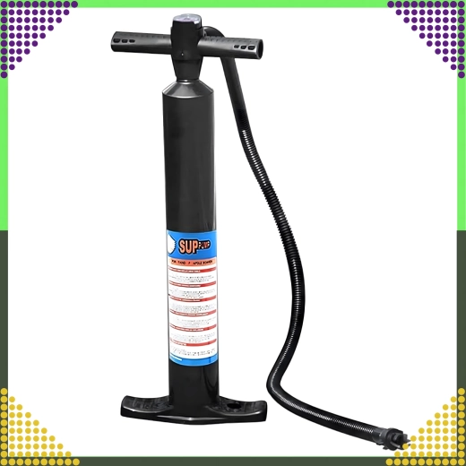 Kézi, kétutas SUP-pumpa manométerrel, 25 PSI