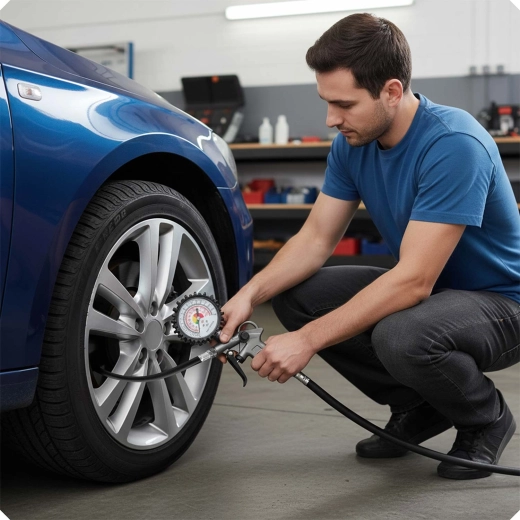 Precíz felfújás manométerrel