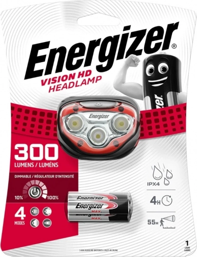 ENERGIZER Vision HD fejlámpa 300 lm