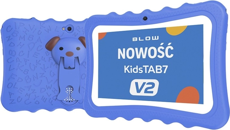 KidsTAB7 v2 gyerek tablet 4/32 GB kék tokkal és 2 MPx kamerával