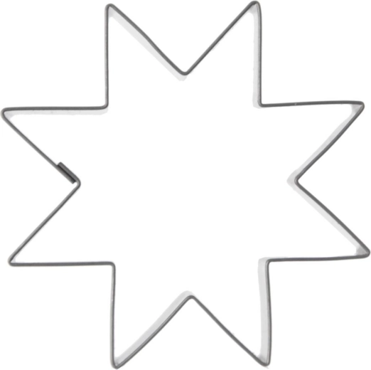 Orion rozsdamentes acél csillag kiszúró 6 cm