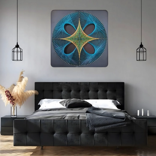 Modern geometrikus dekoráció 3D hatással