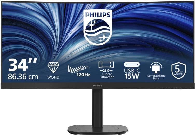 Philips 34B2N3500C 34" ívelt monitor