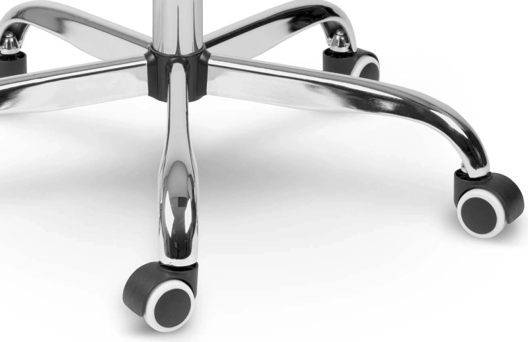 Krómozott talp gumírozott kerekekkel