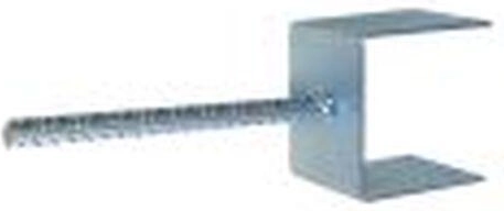 Földbe rögzíthető talp 120 × 120 mm PROFI