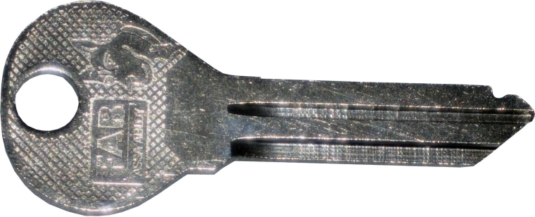 Pótkulcs FAB hengerzárbetéthez, 2. biztonsági osztály