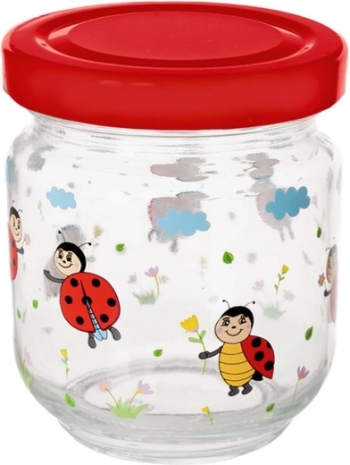 Beruška befőttesüveg 0,2 l fedővel
