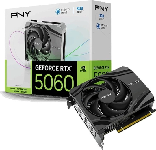 PNY GeForce RTX 5060 8GB – kompakt videokártya egyetlen ventilátorral