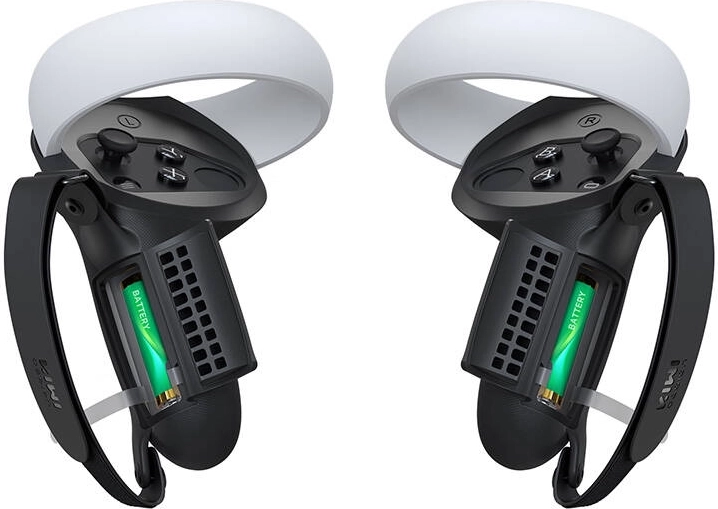 Markolatú és elemtartó nyílással rendelkező védőburkolat Meta Quest 2-höz, Kiwi Design, fekete