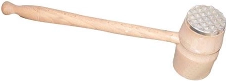 Egyoldalas húsklopfoló 33 cm fa és fém