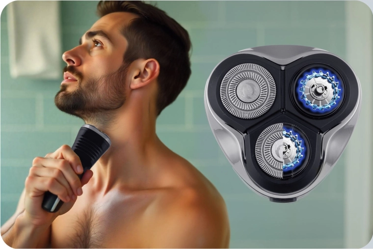 Sima forgókéses borotválkozás húzás nélkül